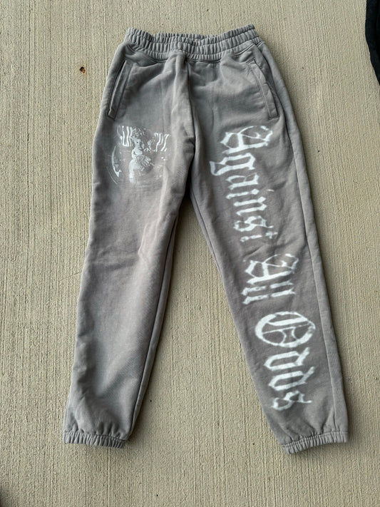 GREY “AGAINST ALL ODDS” PANTS